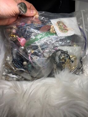 Mystery Crafters Jewelry Lot- 2lbs- vintage estate to brand new